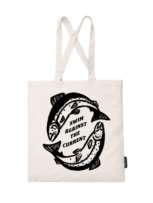 Reiluuden liiga – Swim Against the Current Tote Bag