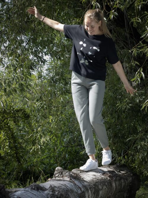 Silver Drop Bows Loose fit T-shirt